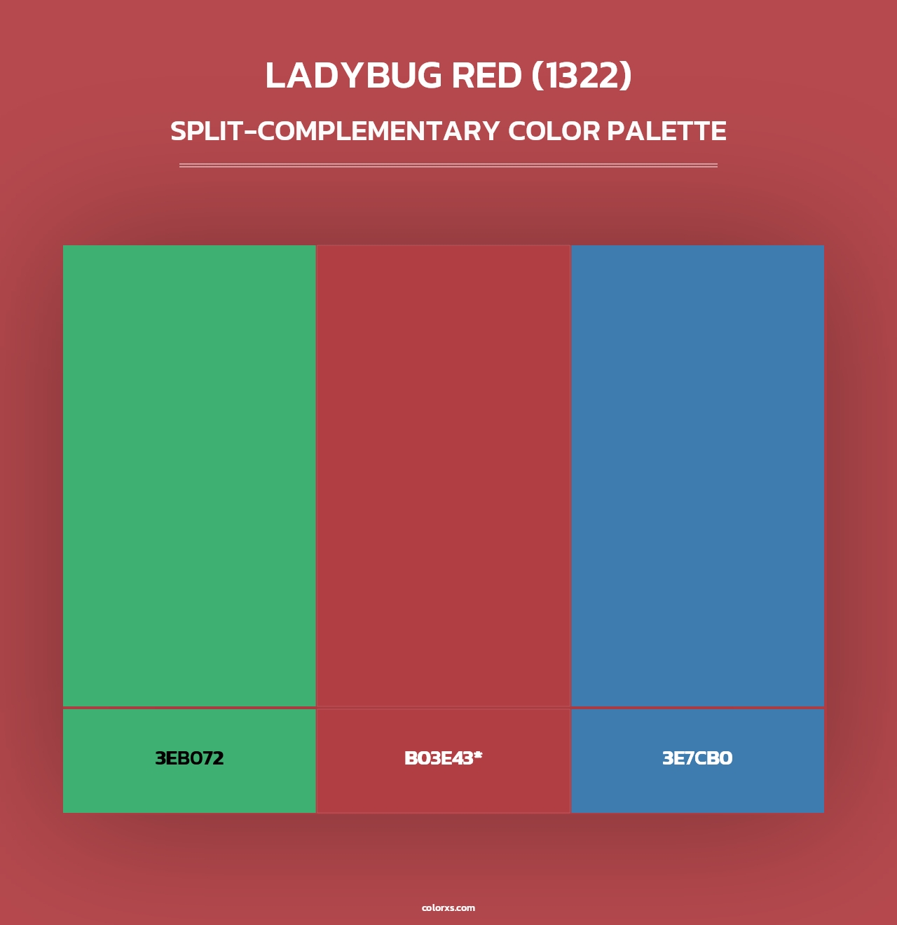 Ladybug Red (1322) - Split-Complementary Color Palette