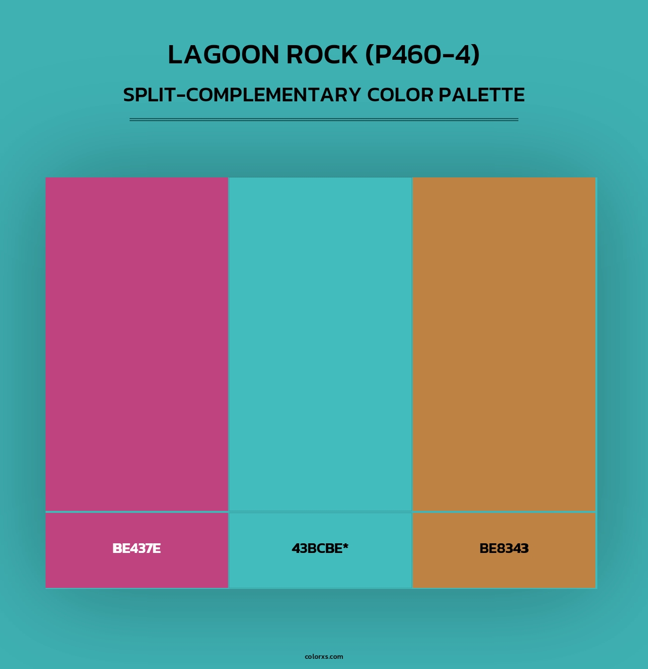 Lagoon Rock (P460-4) - Split-Complementary Color Palette