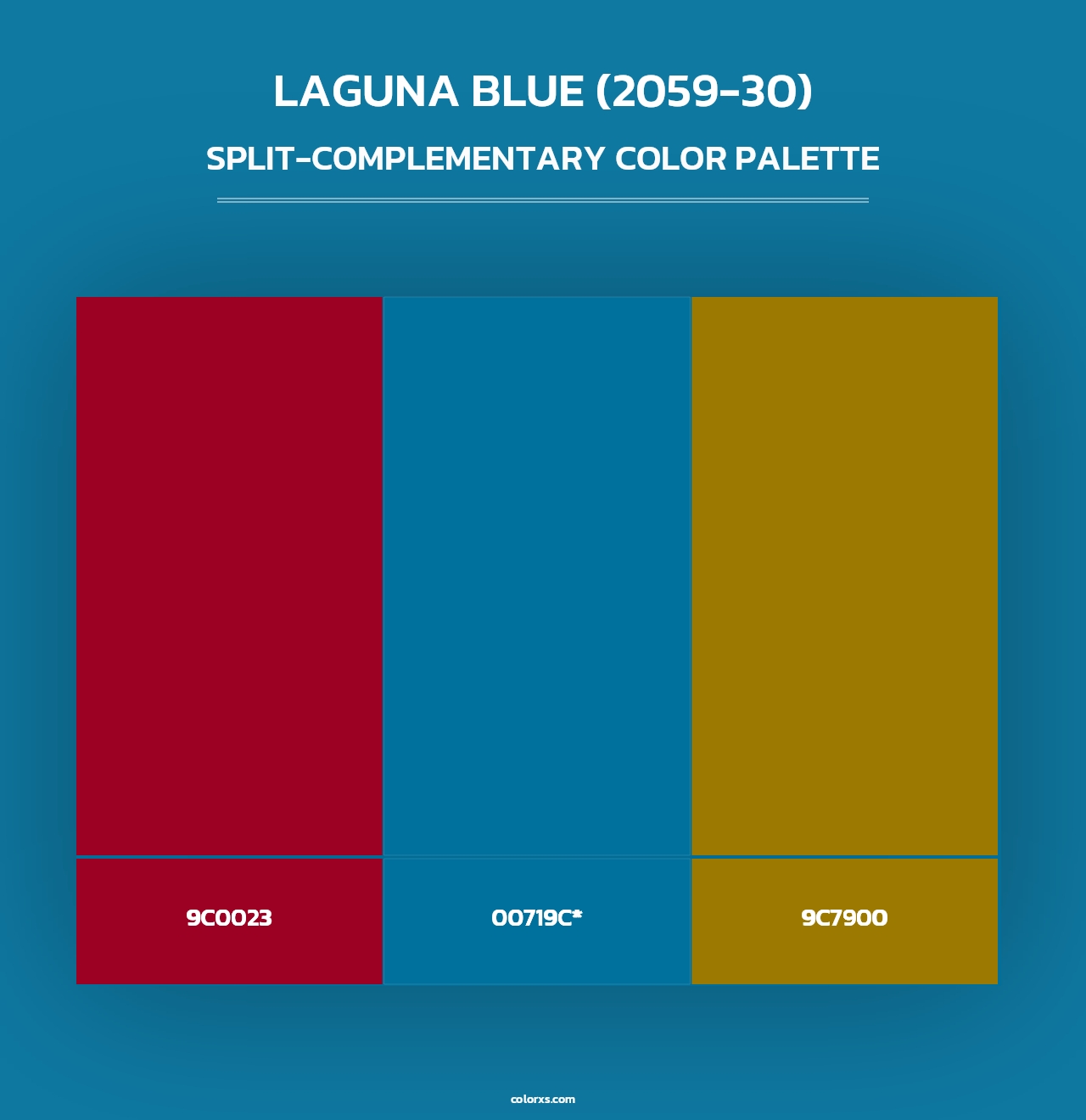 Laguna Blue (2059-30) - Split-Complementary Color Palette