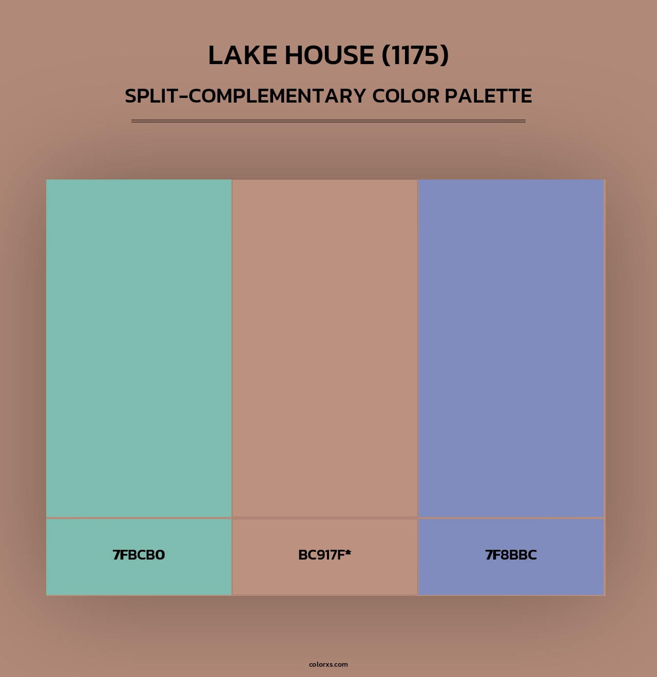 Lake House (1175) - Split-Complementary Color Palette