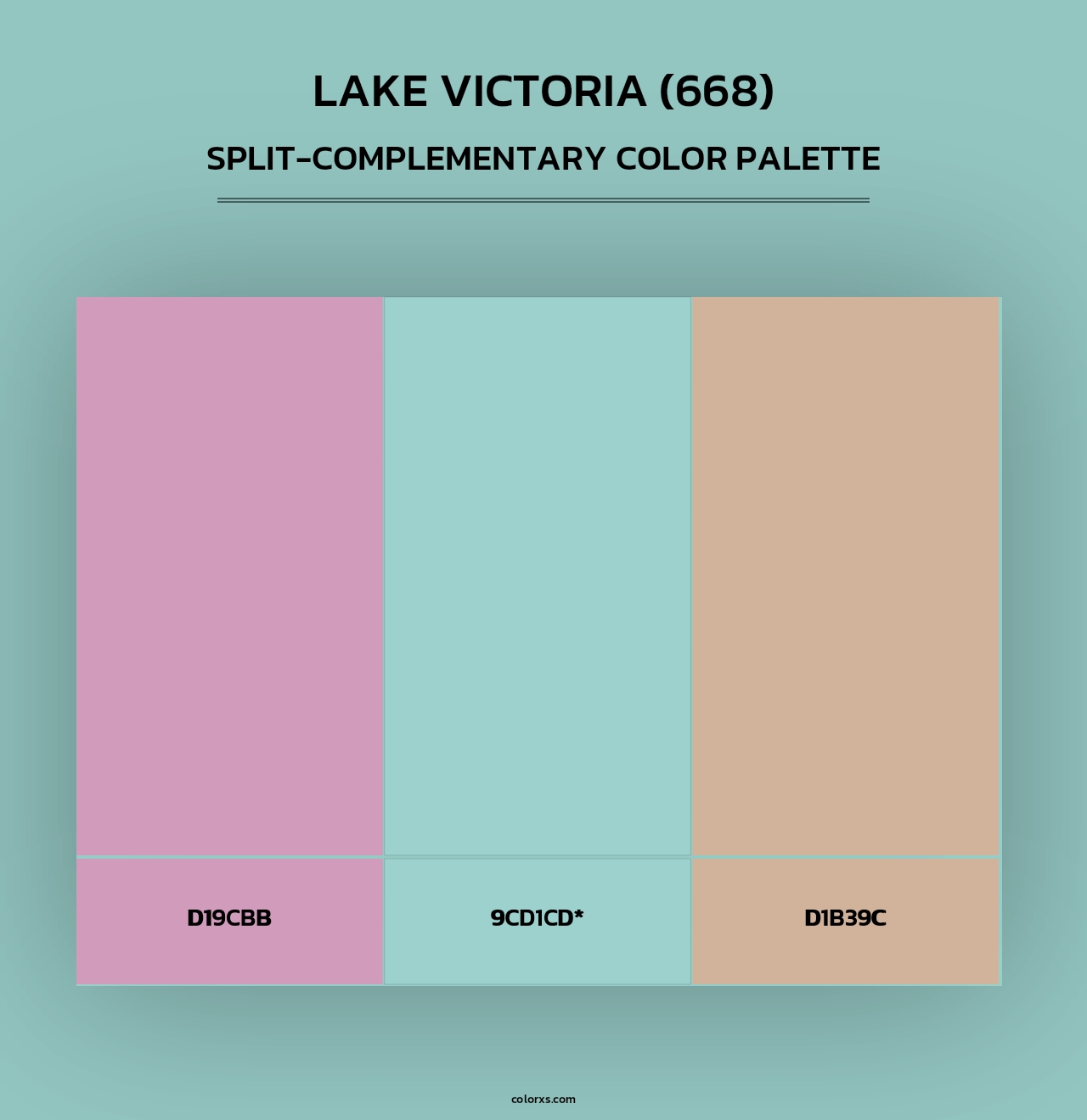 Lake Victoria (668) - Split-Complementary Color Palette