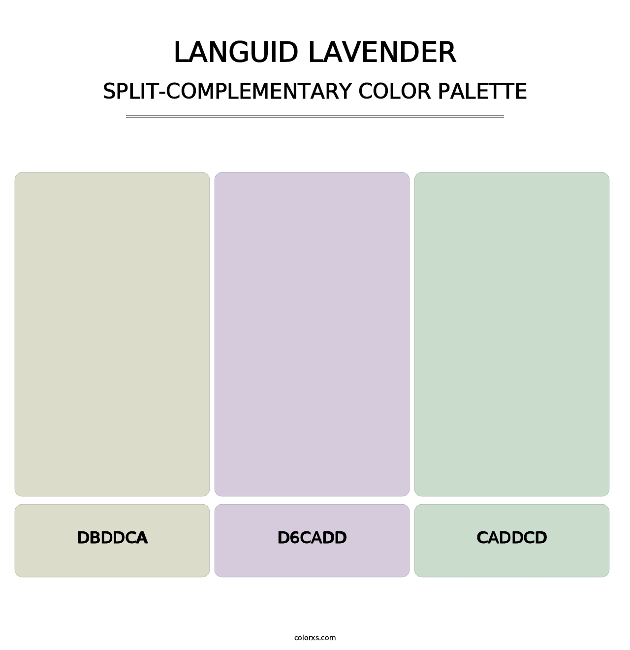 Languid Lavender - Split-Complementary Color Palette