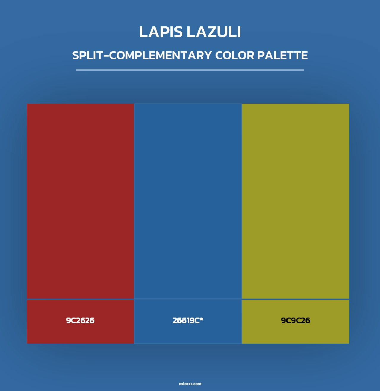 Lapis Lazuli - Split-Complementary Color Palette