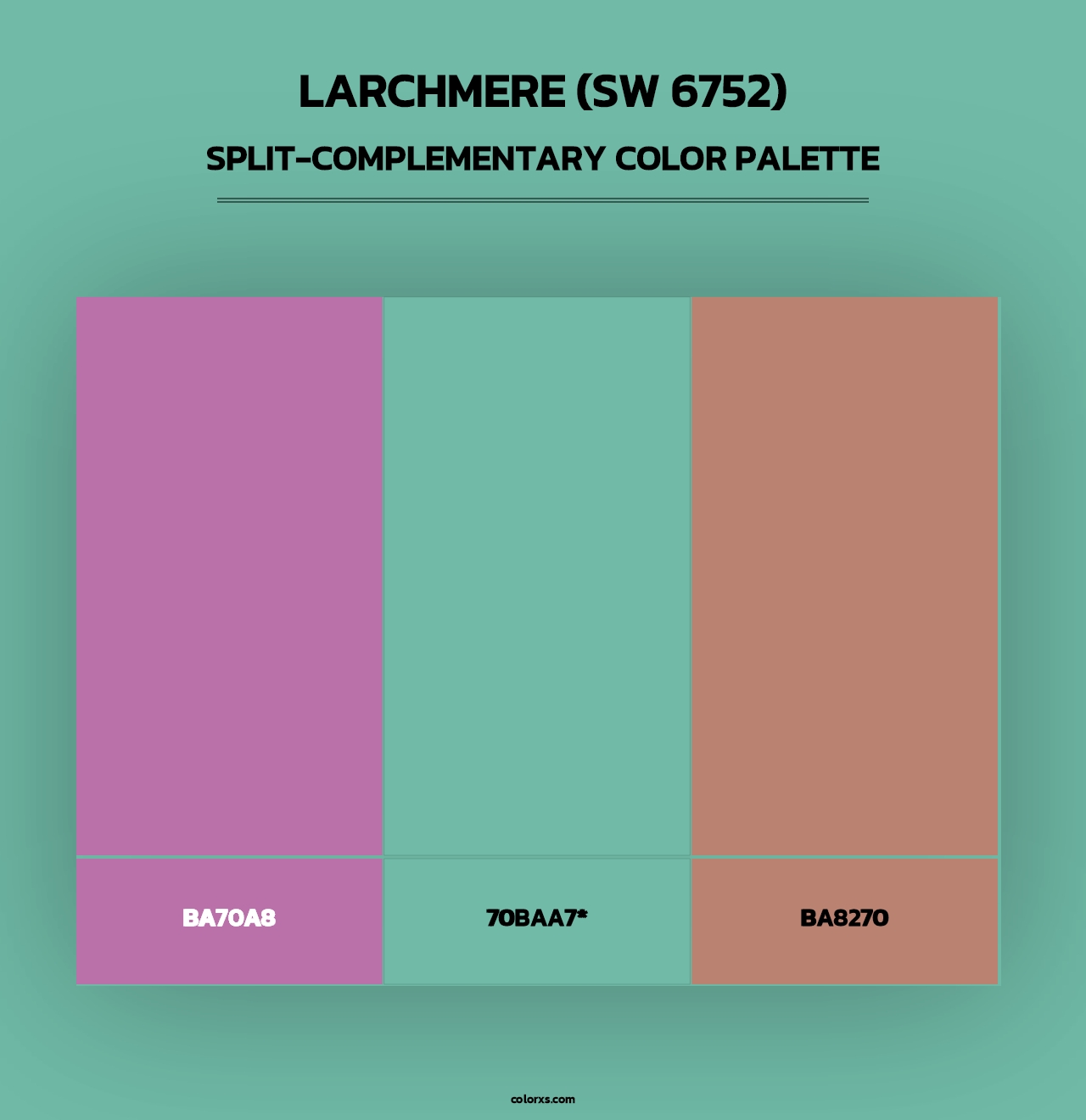 Larchmere (SW 6752) - Split-Complementary Color Palette