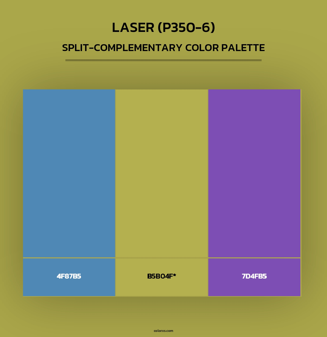 Laser (P350-6) - Split-Complementary Color Palette