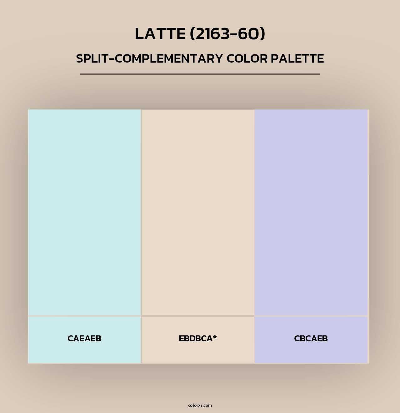 Latte (2163-60) - Split-Complementary Color Palette