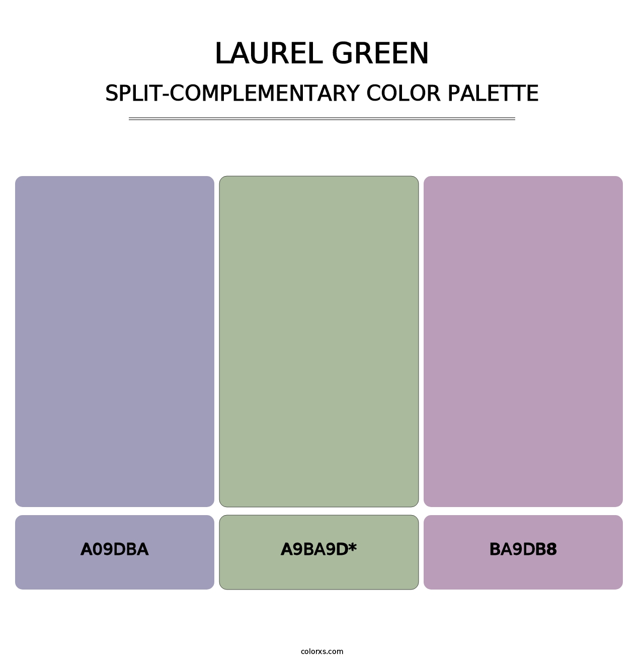 Laurel Green - Split-Complementary Color Palette