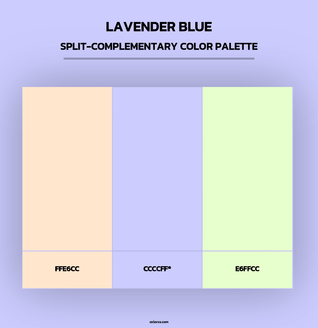 Lavender Blue - Split-Complementary Color Palette