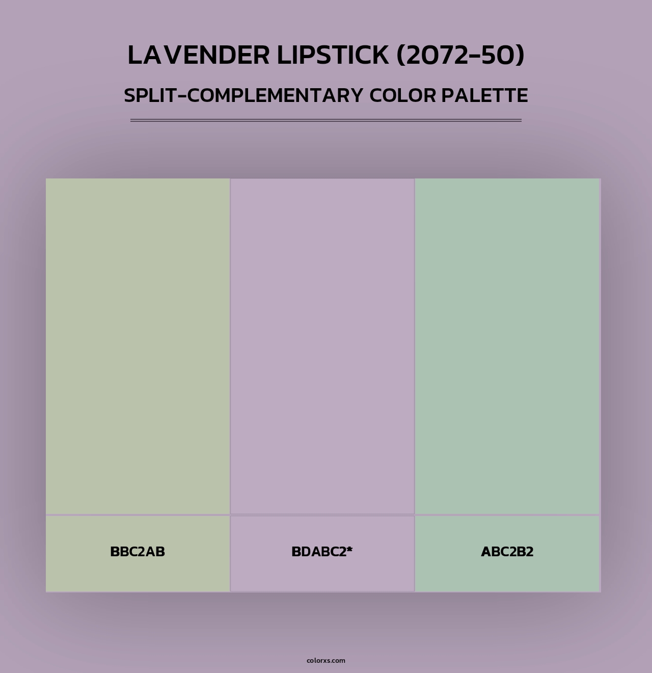 Lavender Lipstick (2072-50) - Split-Complementary Color Palette