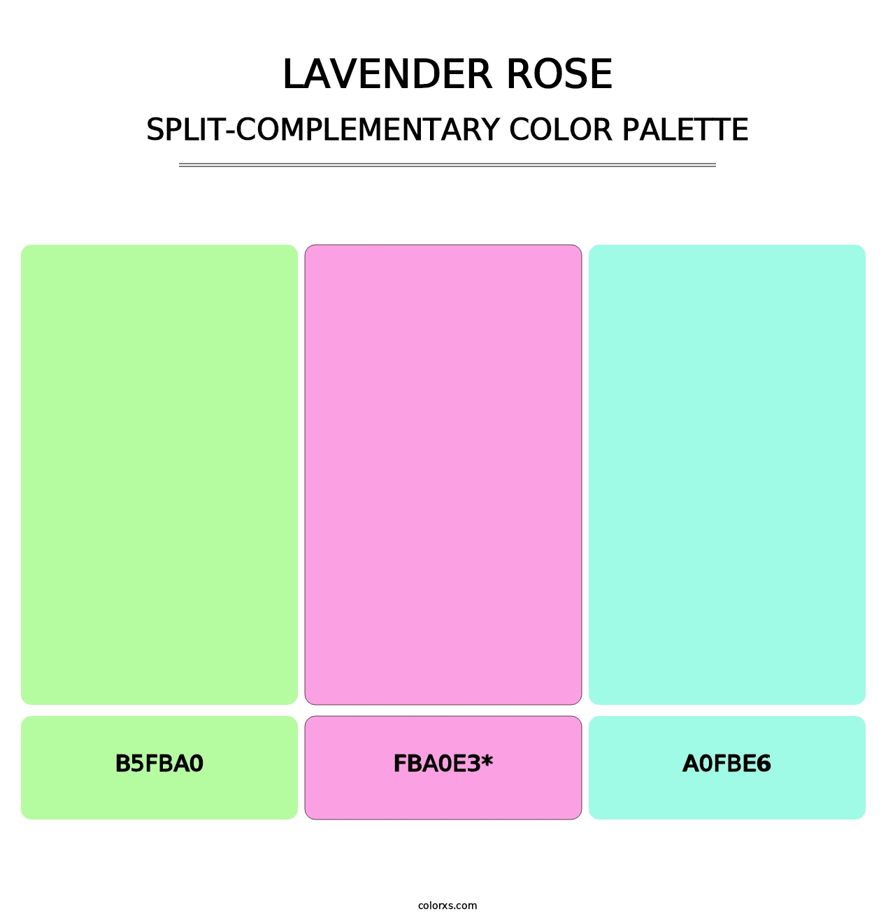 Lavender Rose - Split-Complementary Color Palette