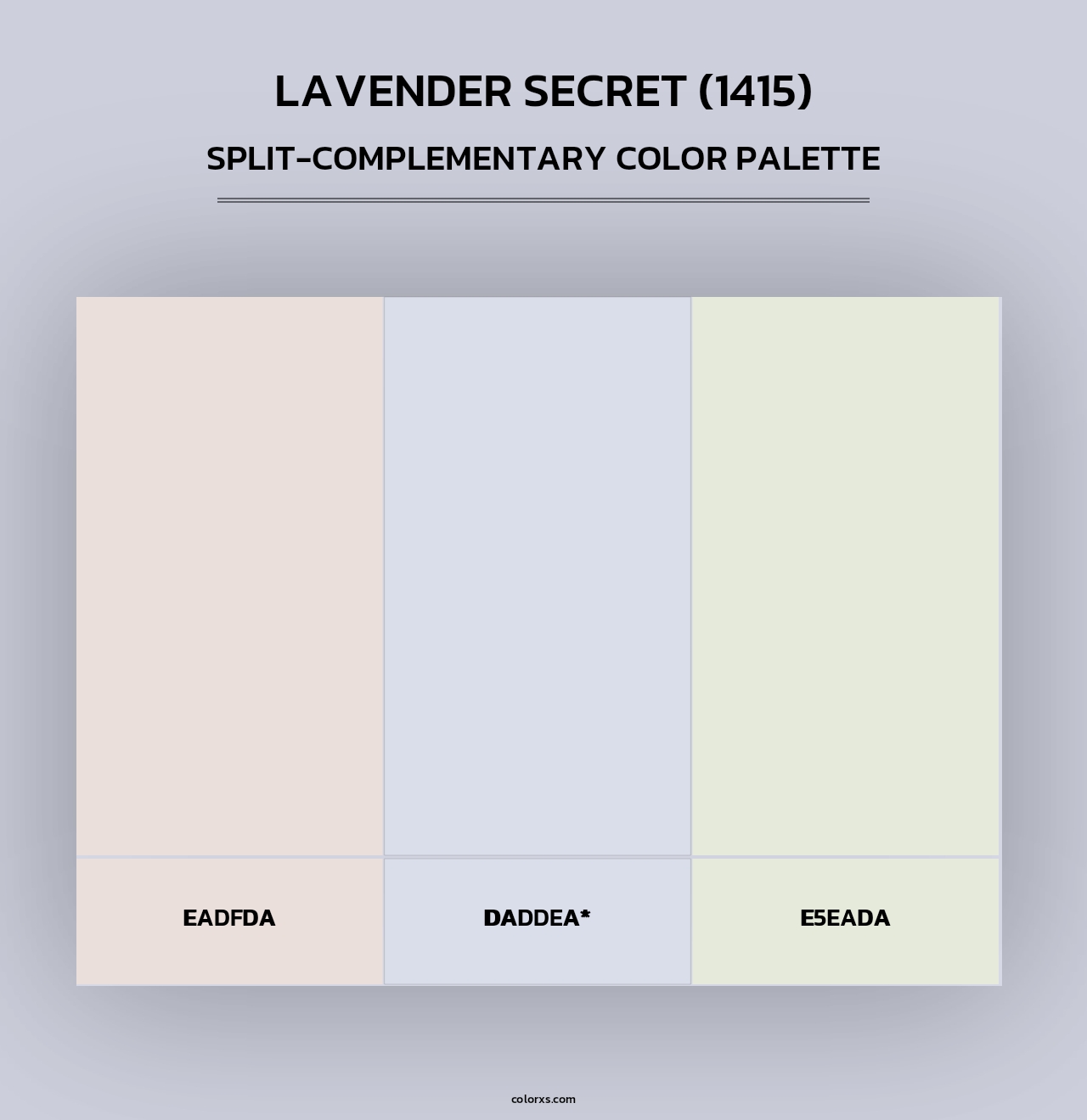 Lavender Secret (1415) - Split-Complementary Color Palette