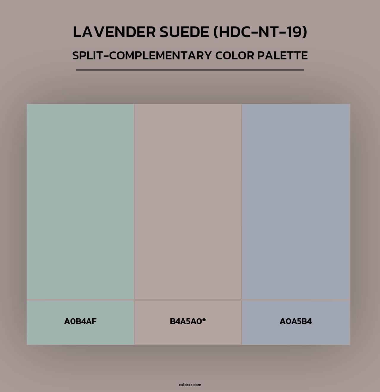 Lavender Suede (HDC-NT-19) - Split-Complementary Color Palette