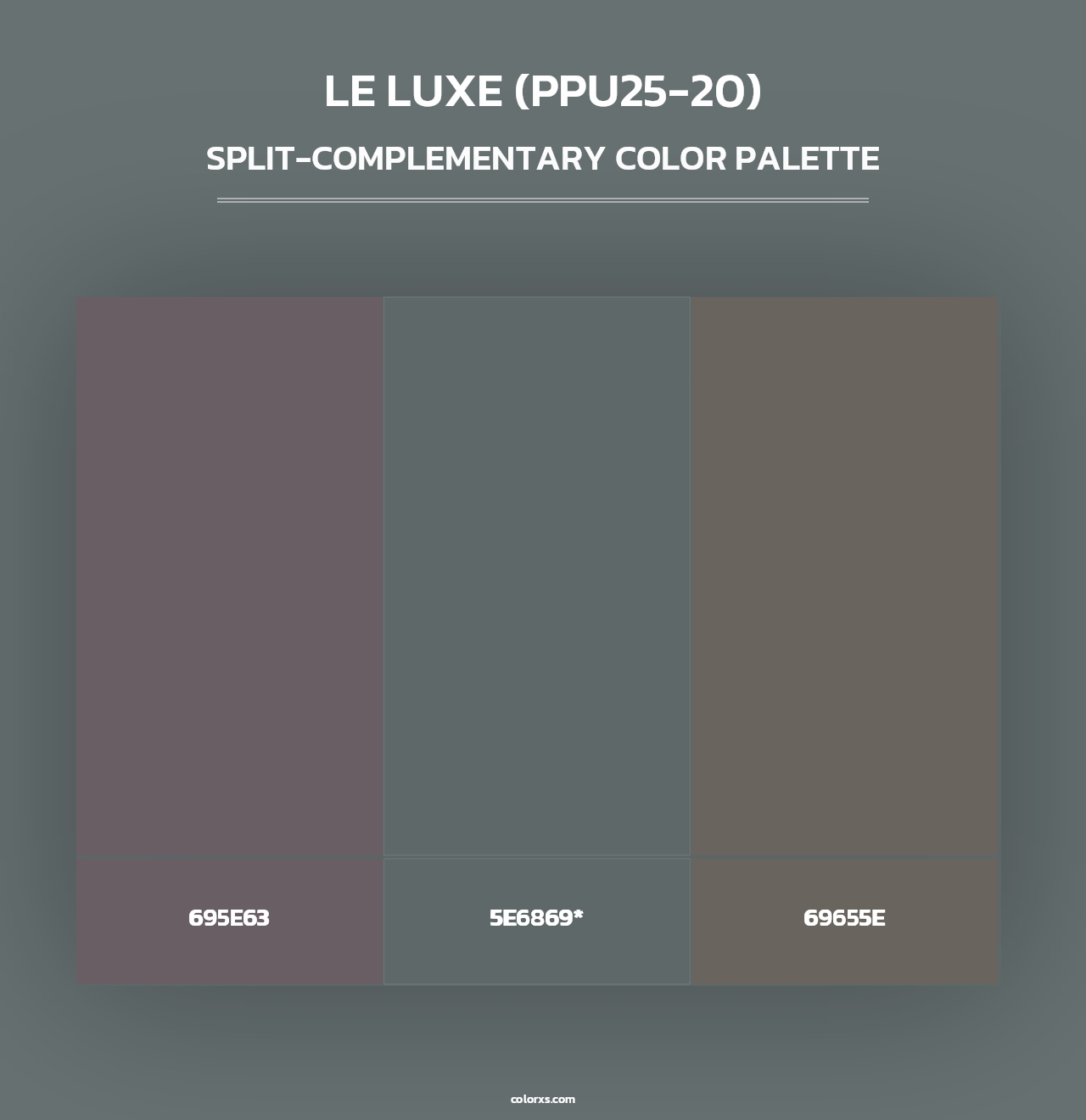 Le Luxe (PPU25-20) - Split-Complementary Color Palette