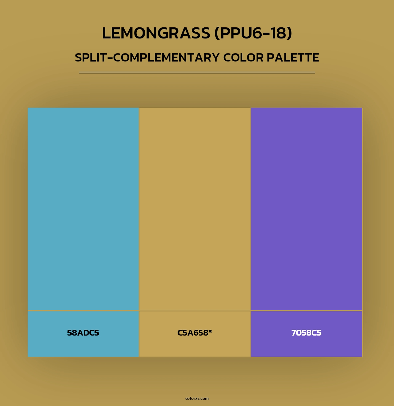 Lemongrass (PPU6-18) - Split-Complementary Color Palette