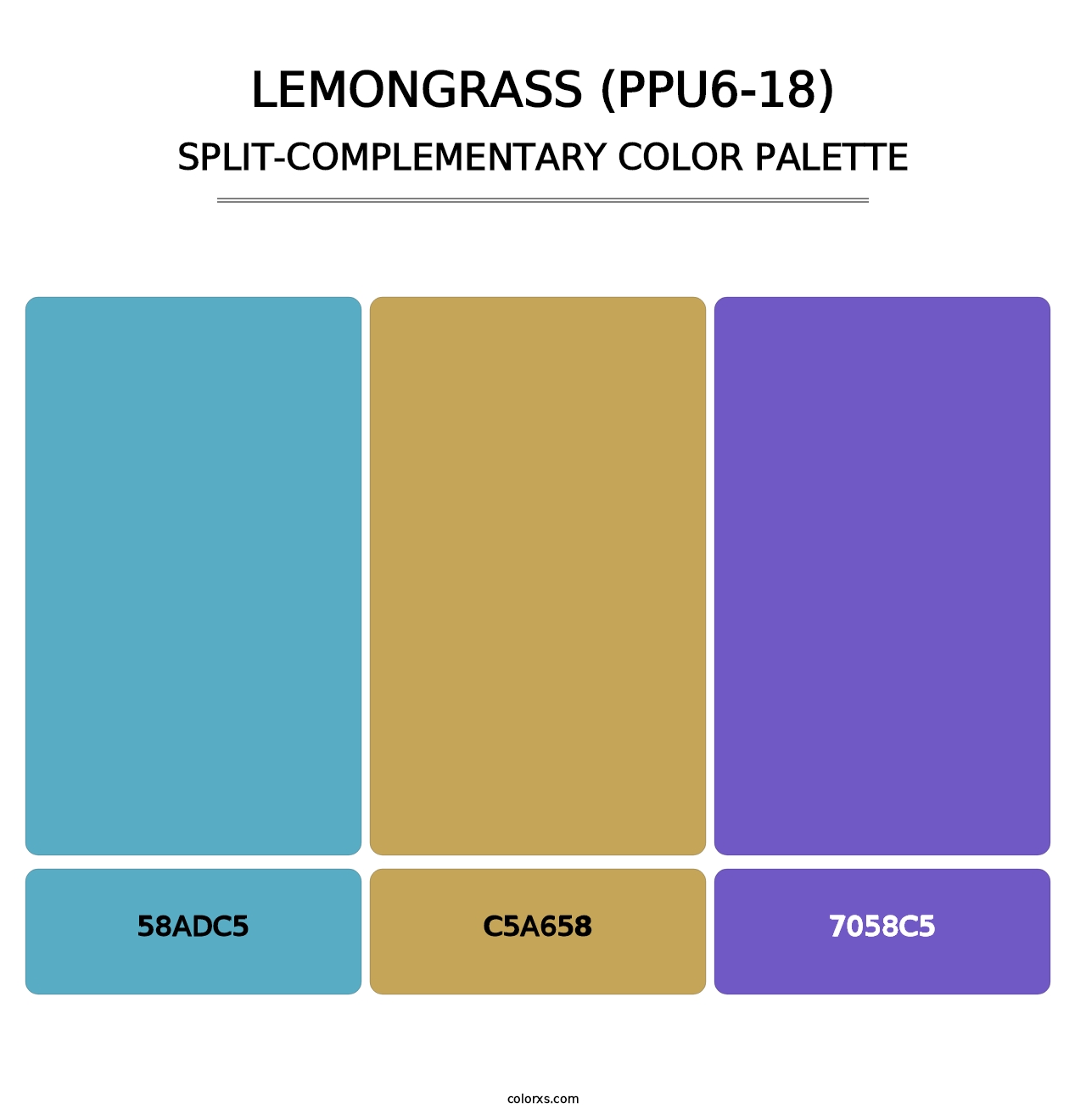 Lemongrass (PPU6-18) - Split-Complementary Color Palette