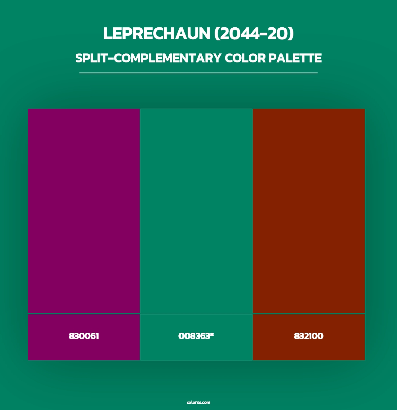 Leprechaun (2044-20) - Split-Complementary Color Palette