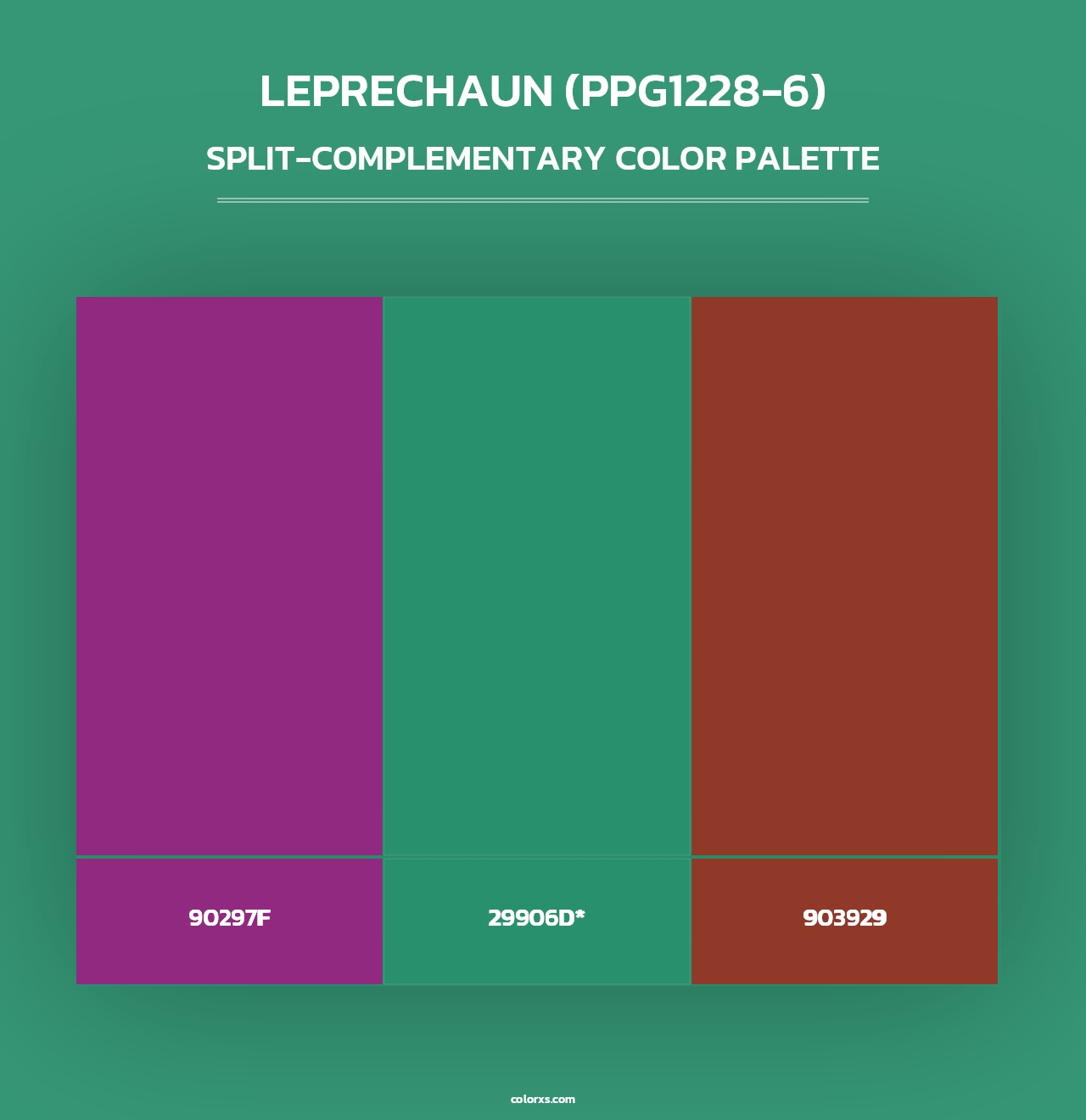 Leprechaun (PPG1228-6) - Split-Complementary Color Palette