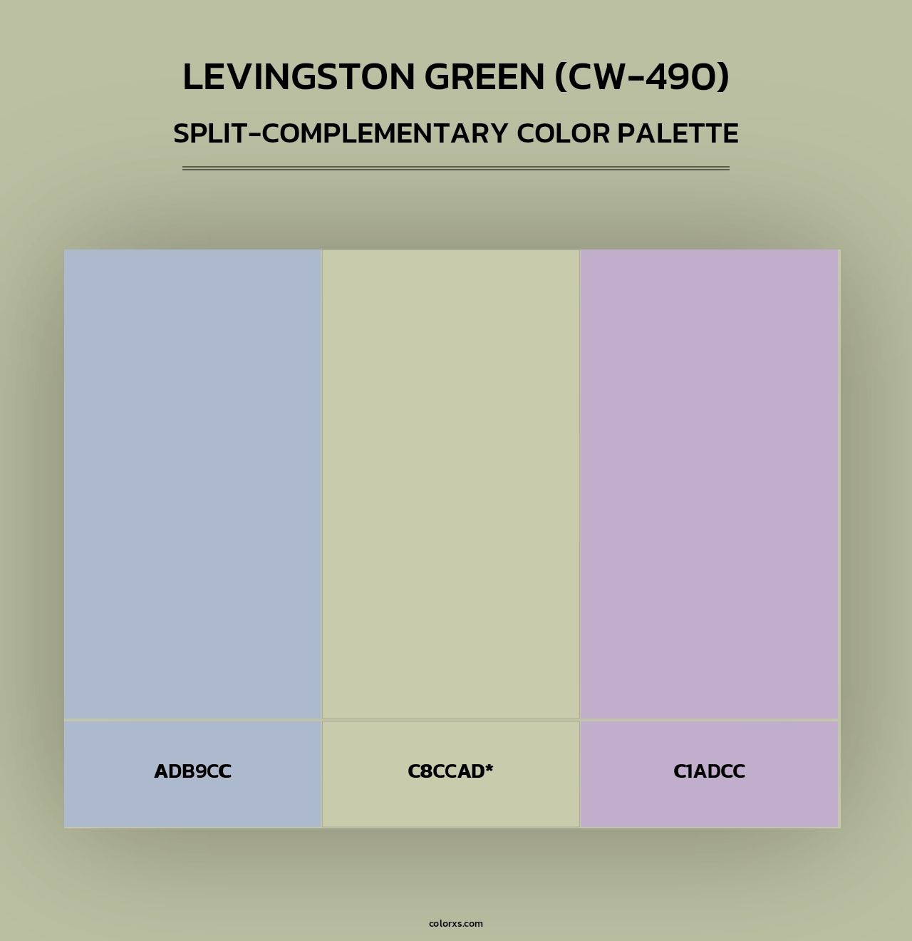 Levingston Green (CW-490) - Split-Complementary Color Palette