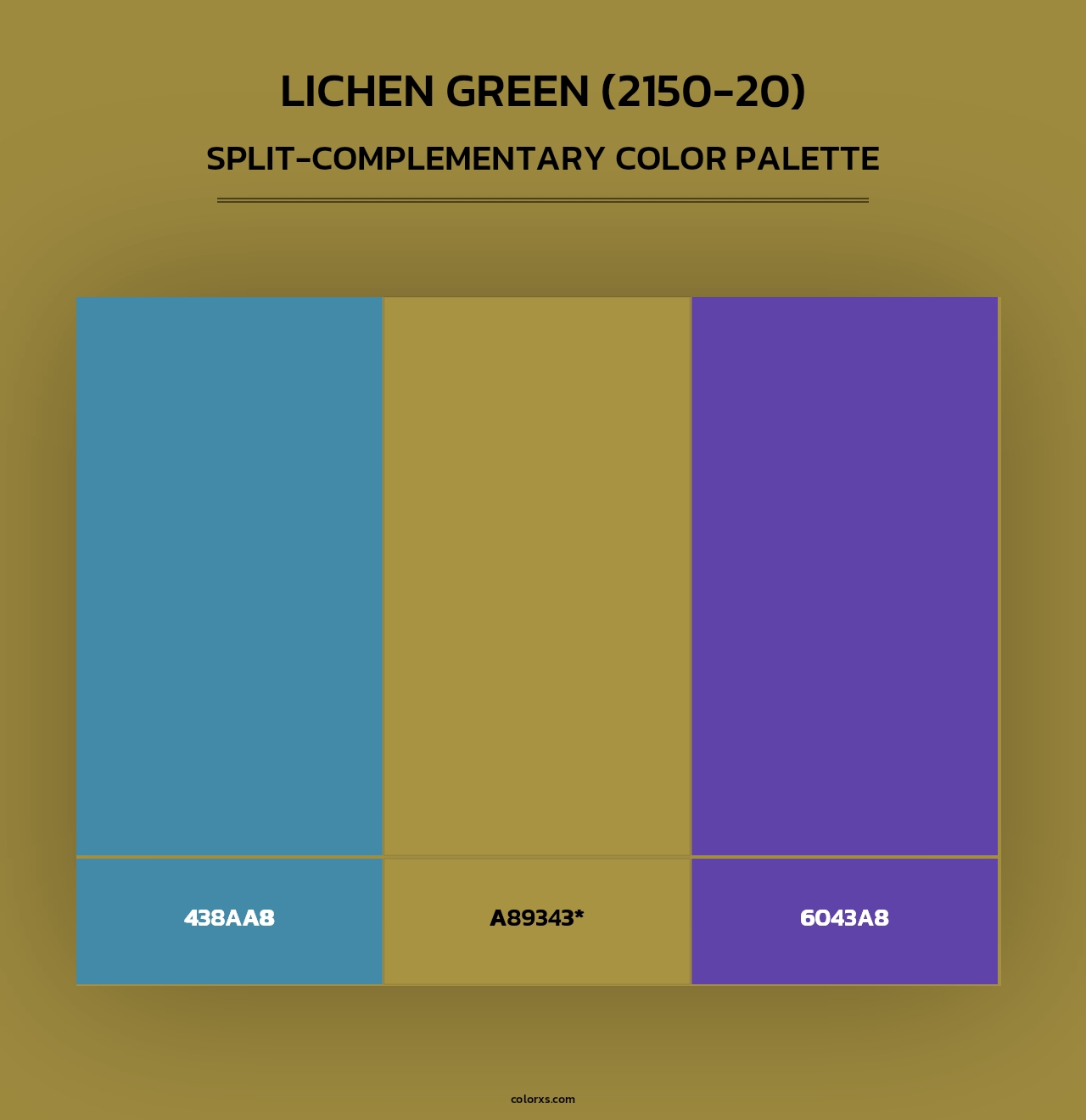 Lichen Green (2150-20) - Split-Complementary Color Palette
