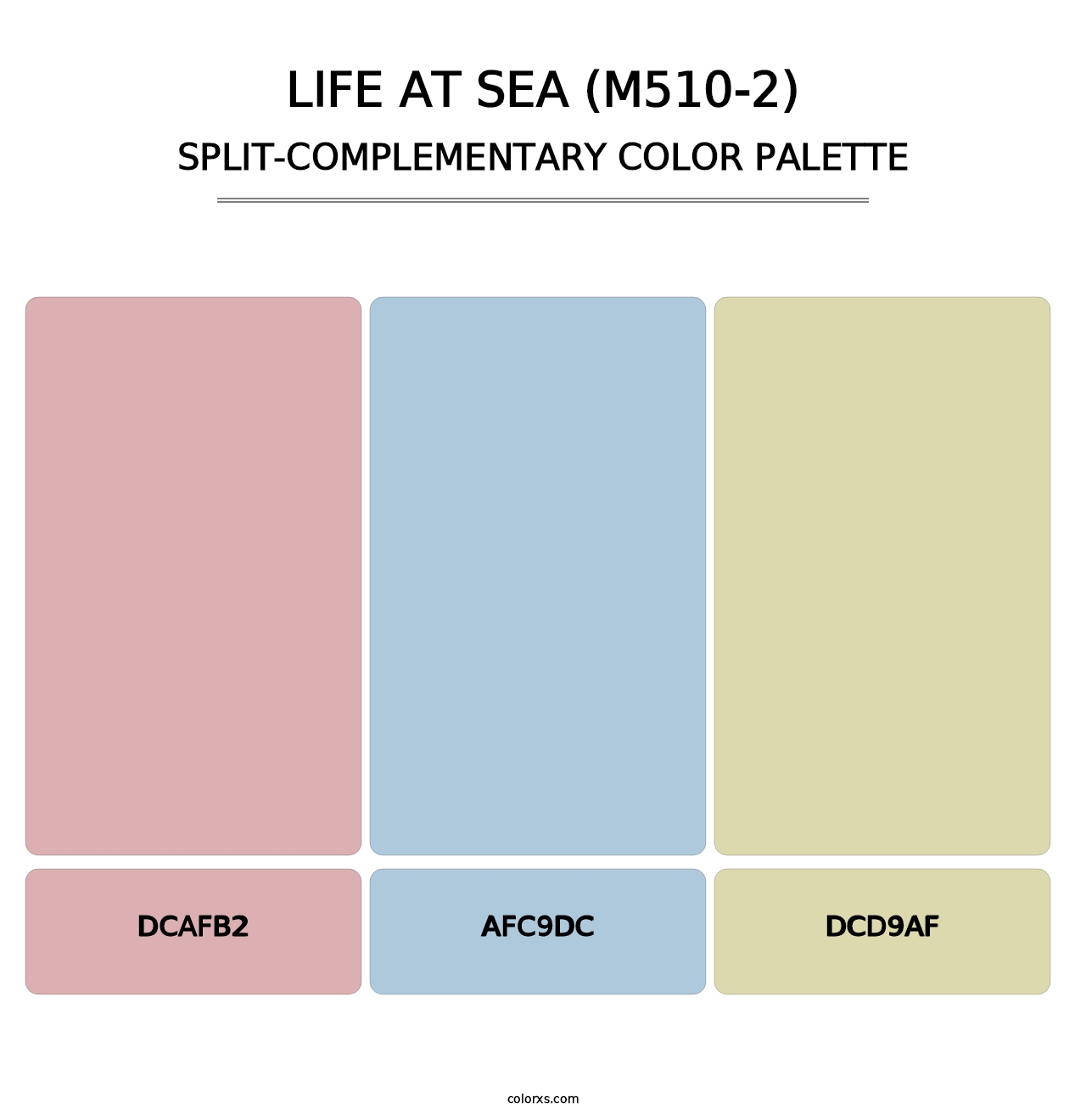 Life At Sea (M510-2) - Split-Complementary Color Palette