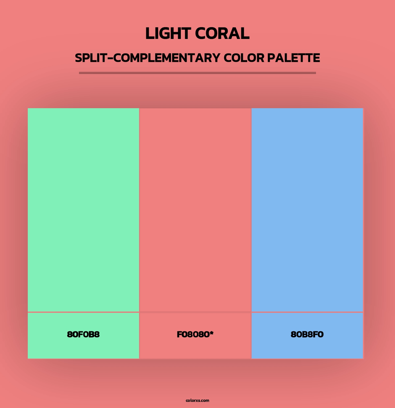 Light Coral - Split-Complementary Color Palette