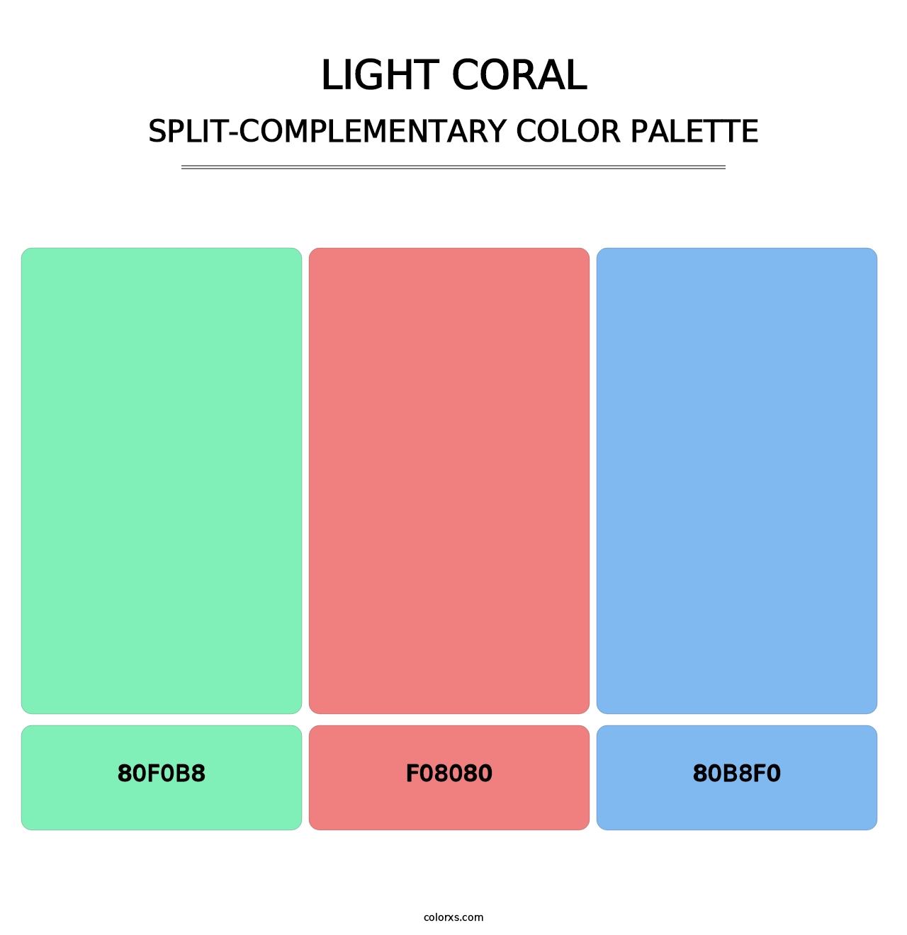 Light Coral - Split-Complementary Color Palette