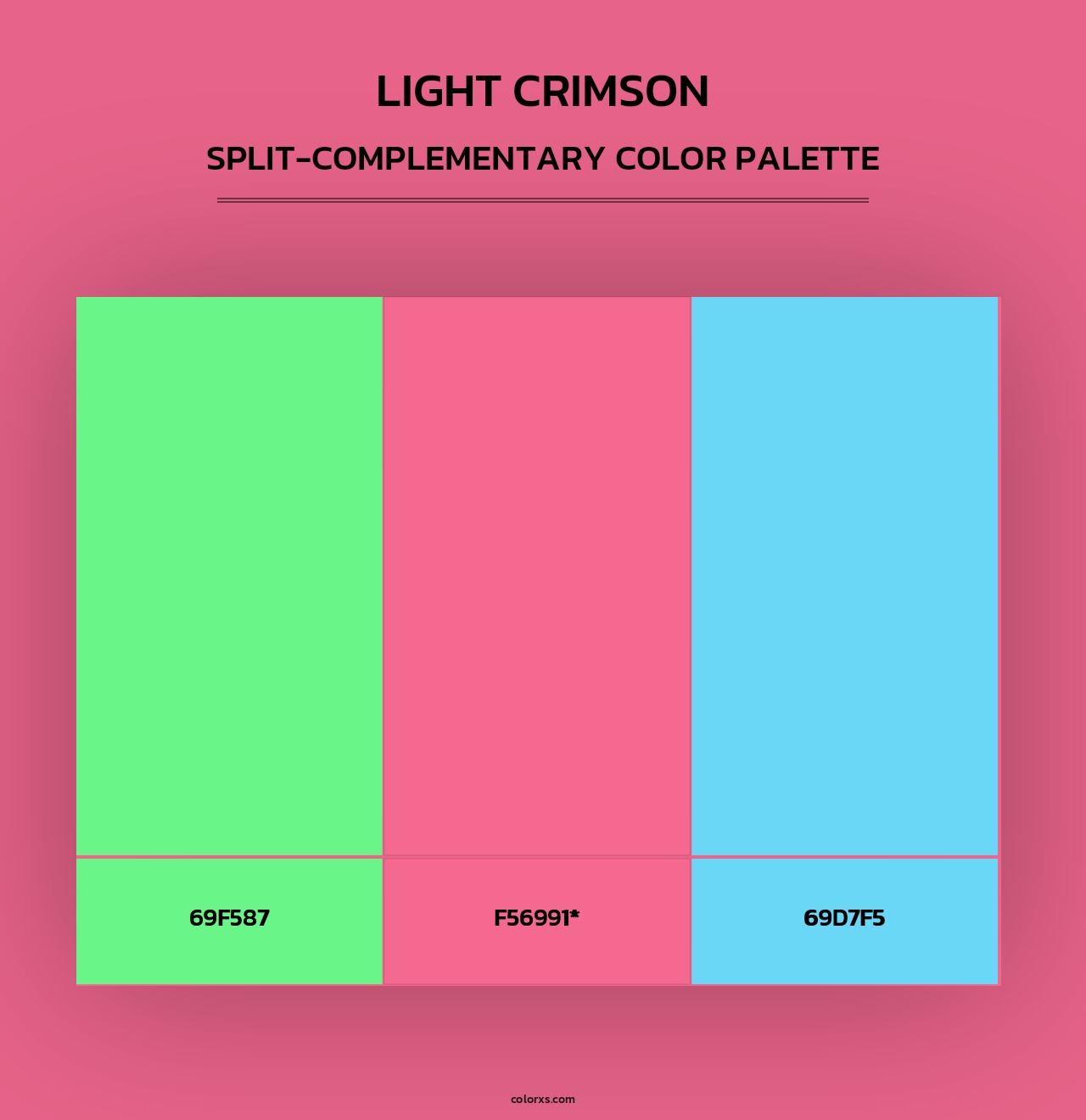 Light Crimson - Split-Complementary Color Palette