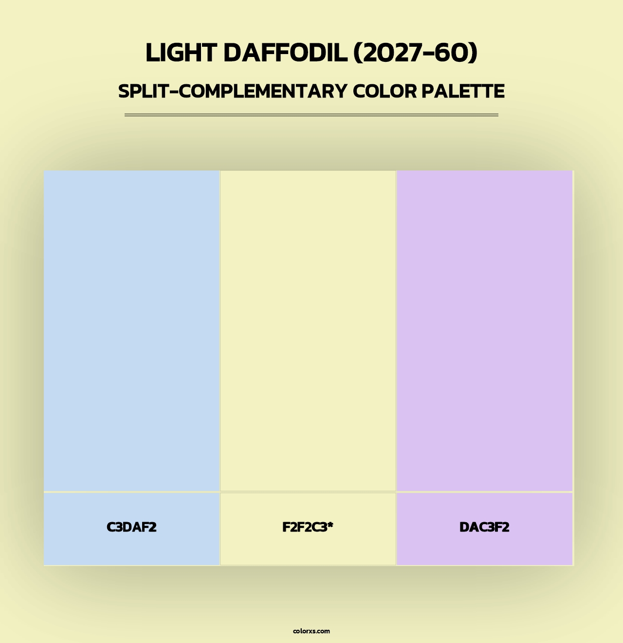 Light Daffodil (2027-60) - Split-Complementary Color Palette