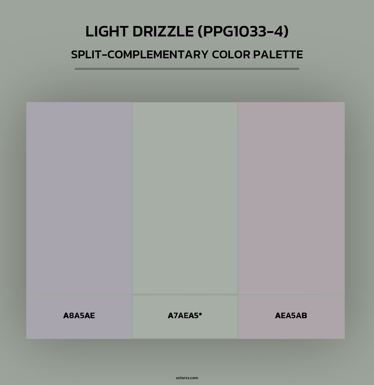 Light Drizzle (PPG1033-4) - Split-Complementary Color Palette