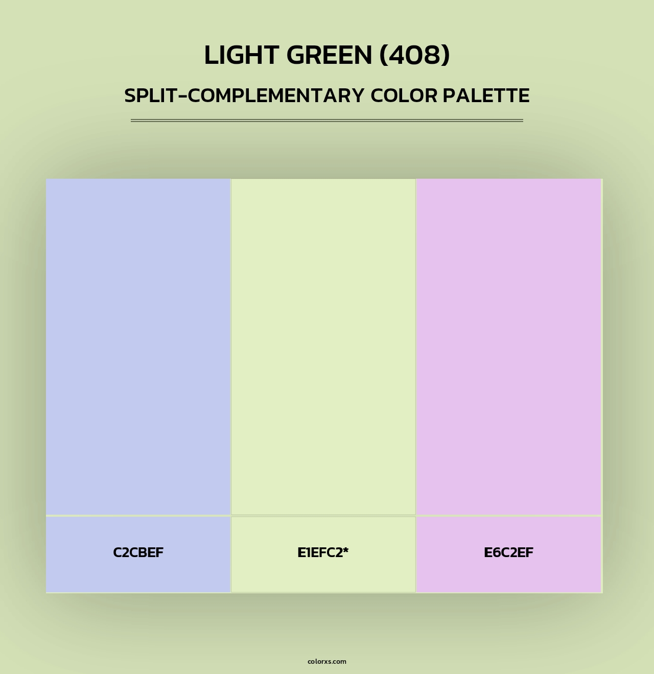 Light Green (408) - Split-Complementary Color Palette