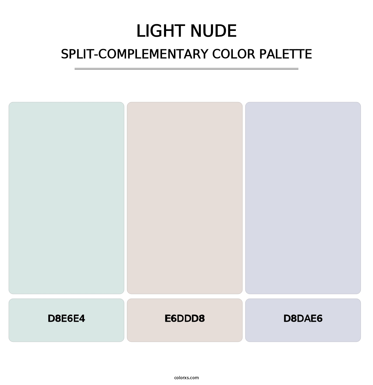 Light Nude - Split-Complementary Color Palette