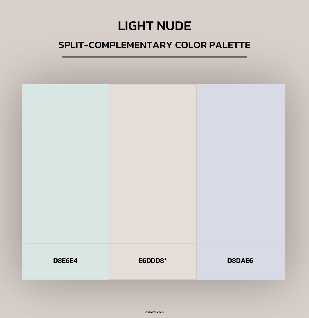 Light Nude - Split-Complementary Color Palette