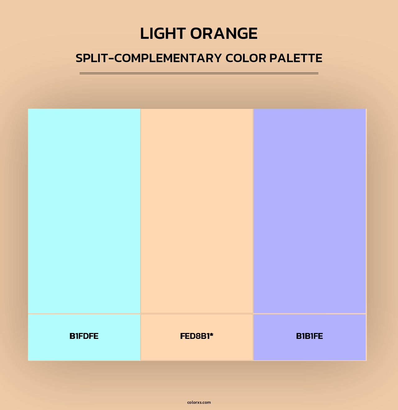 Light Orange color palettes