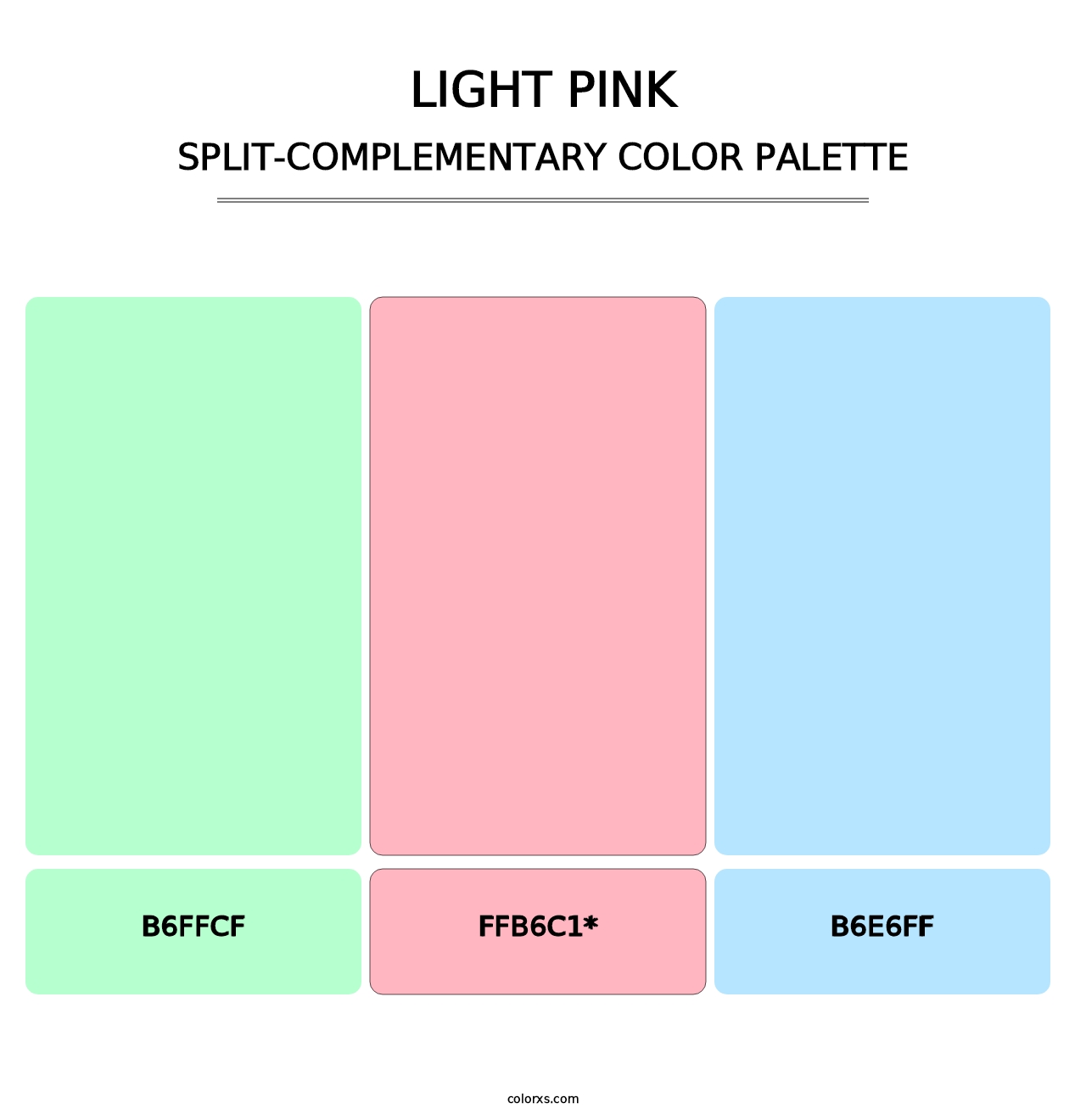 Light Pink - Split-Complementary Color Palette