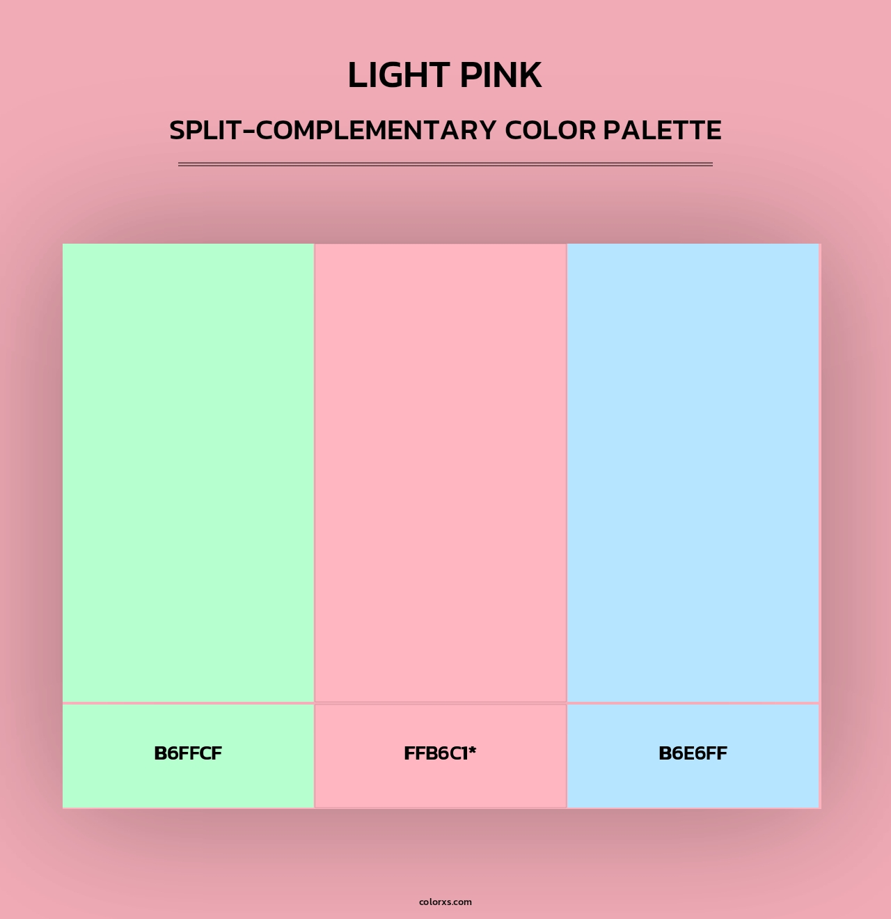 Light Pink - Split-Complementary Color Palette
