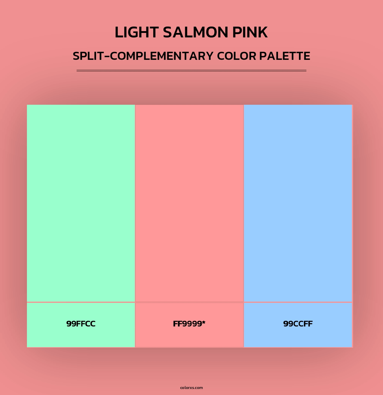 Light Salmon Pink - Split-Complementary Color Palette
