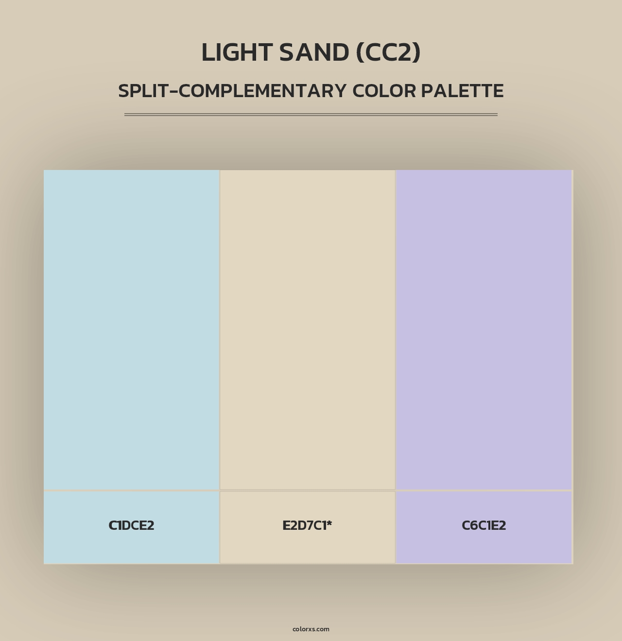 Light Sand (CC2) - Split-Complementary Color Palette