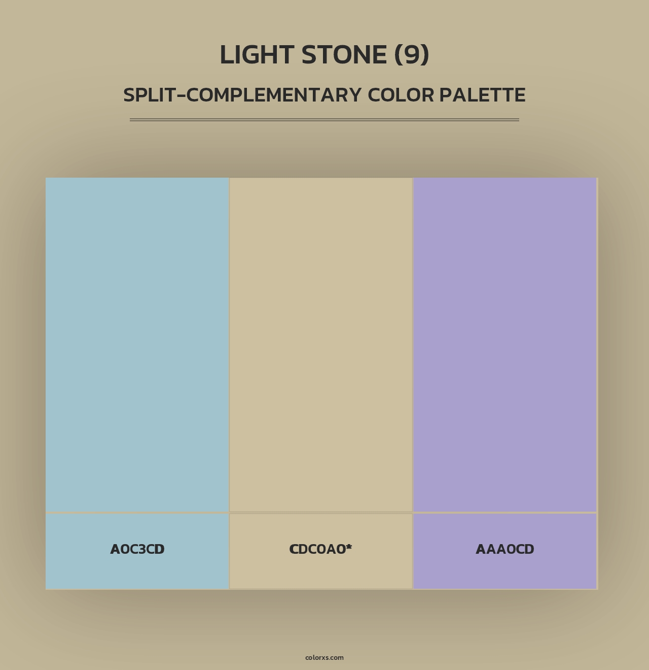 Light Stone (9) - Split-Complementary Color Palette