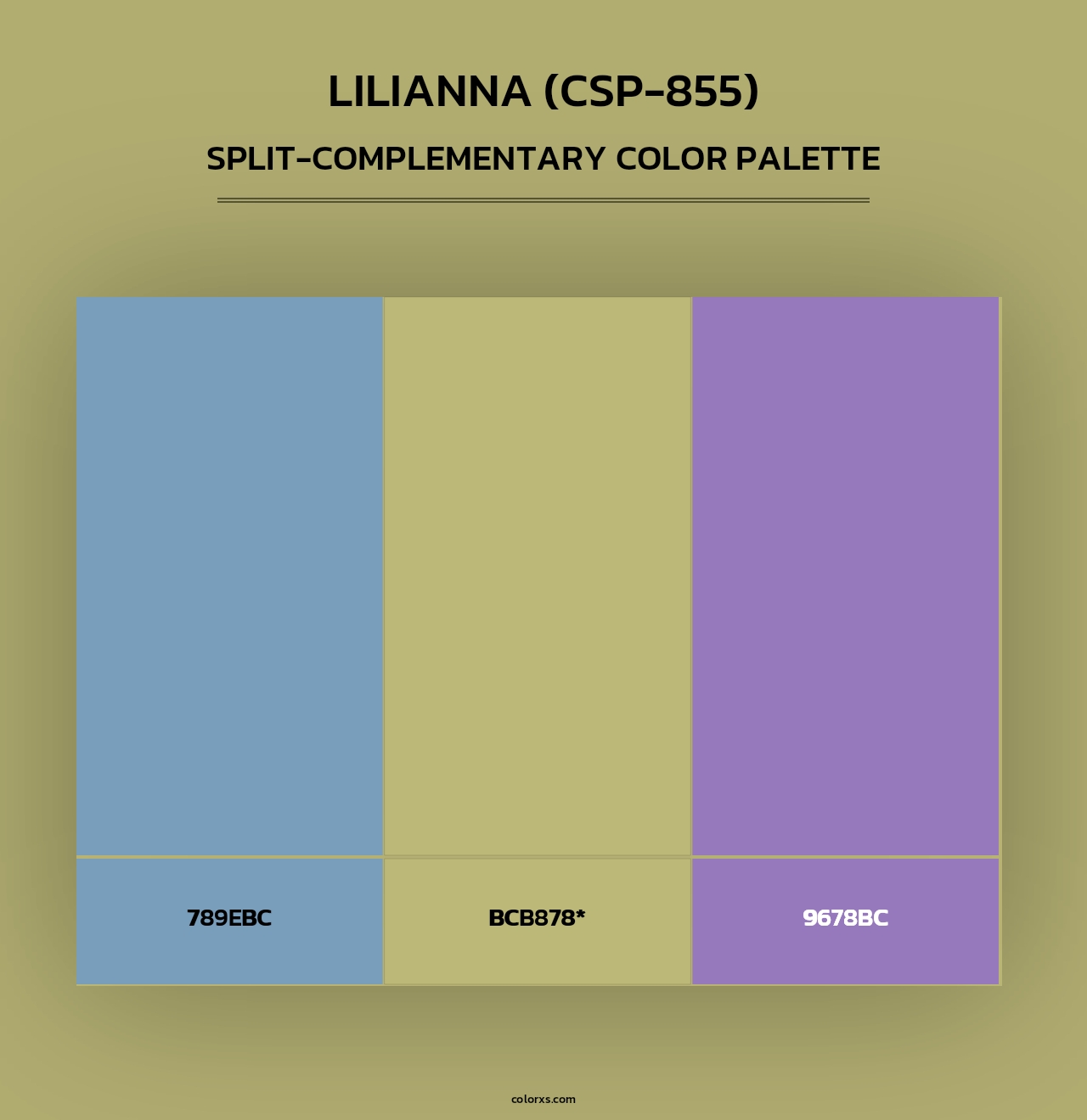 Lilianna (CSP-855) - Split-Complementary Color Palette