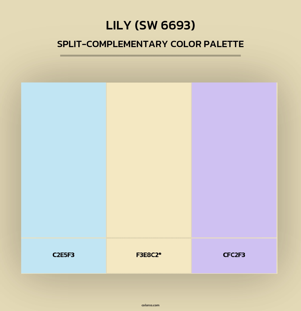 Lily (SW 6693) - Split-Complementary Color Palette