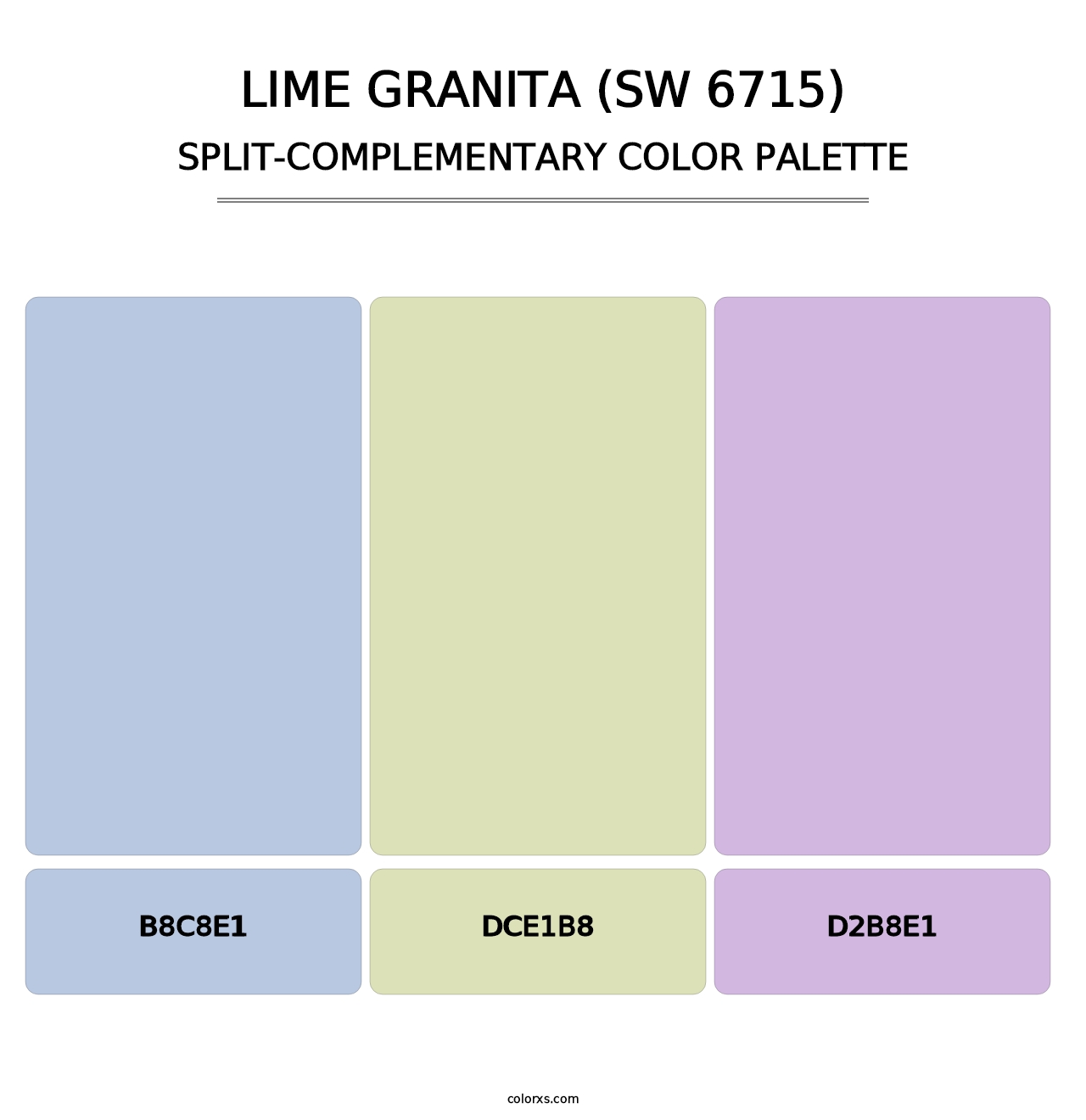 Lime Granita (SW 6715) - Split-Complementary Color Palette