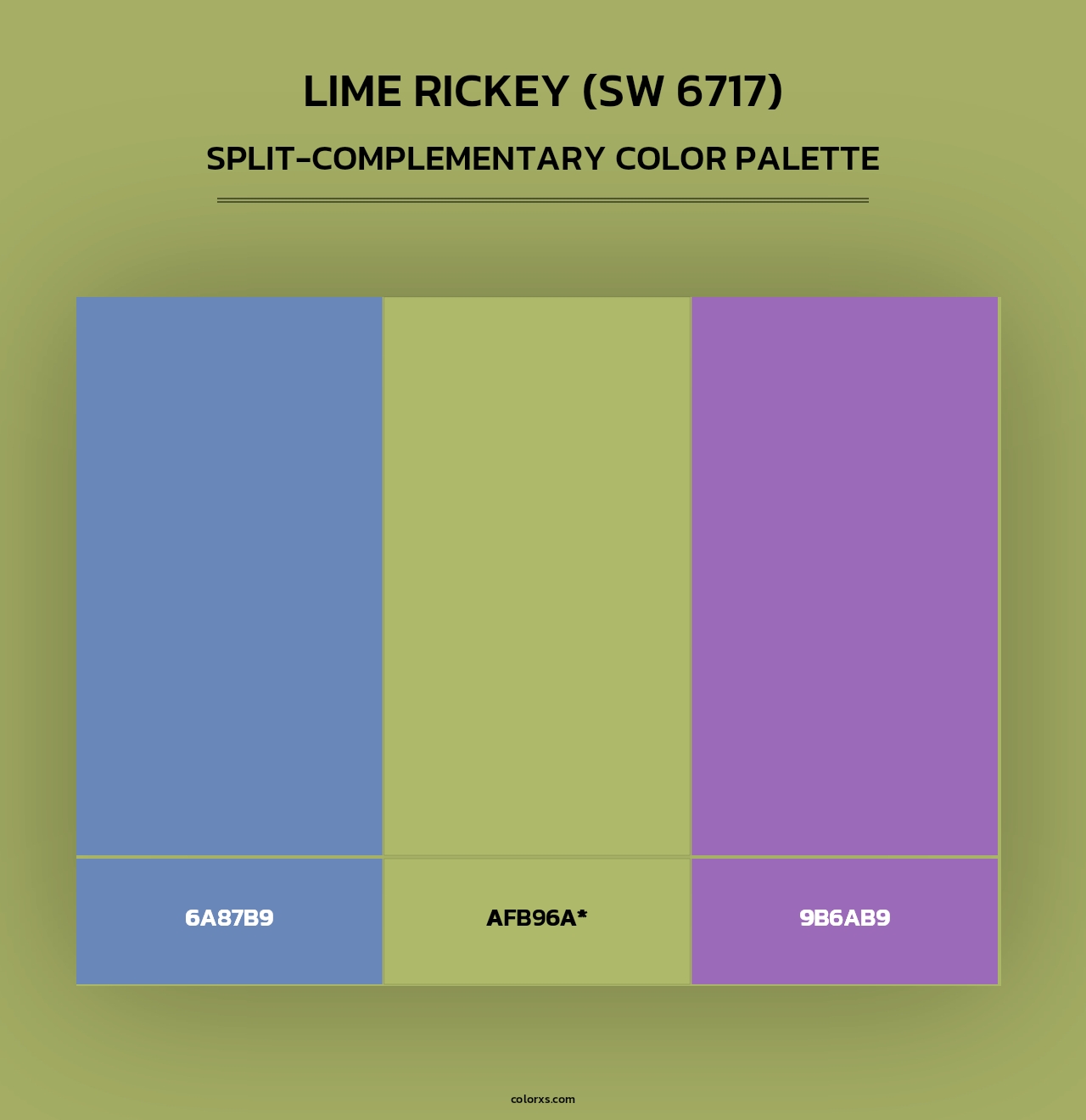 Lime Rickey (SW 6717) - Split-Complementary Color Palette