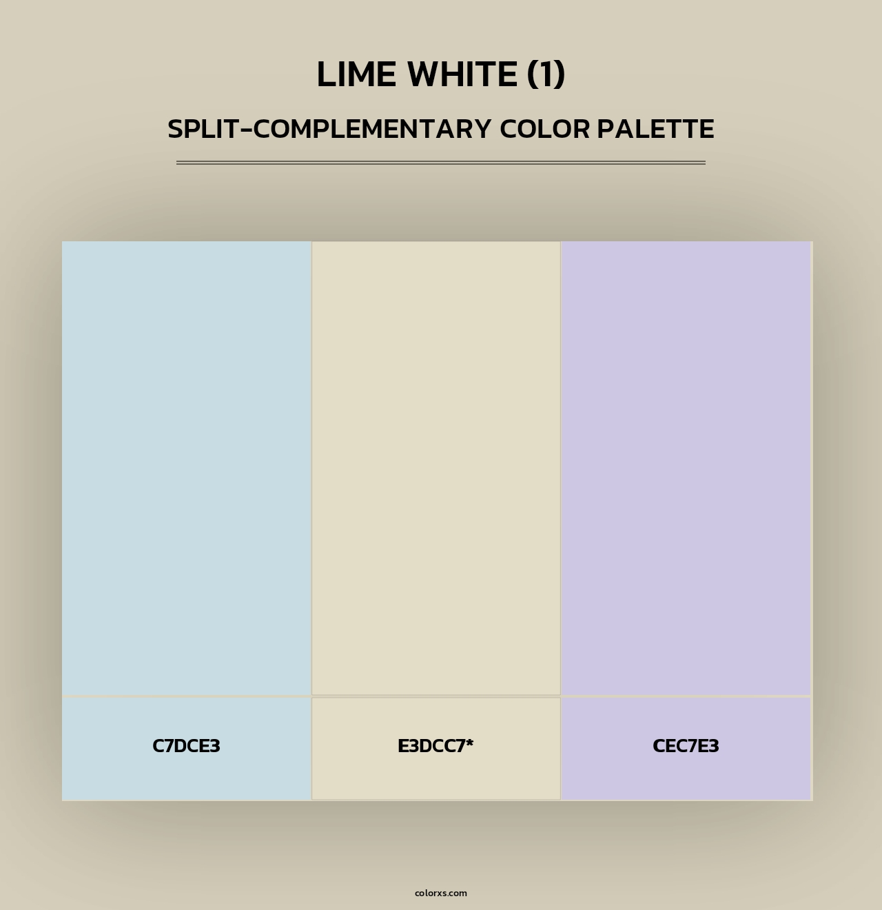 Lime White (1) - Split-Complementary Color Palette