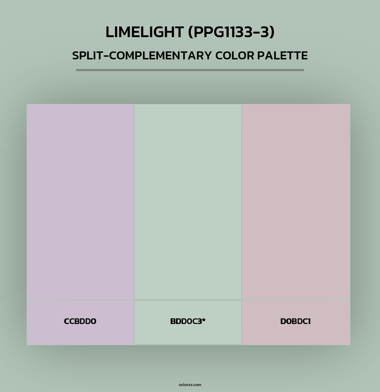 Limelight (PPG1133-3) - Split-Complementary Color Palette