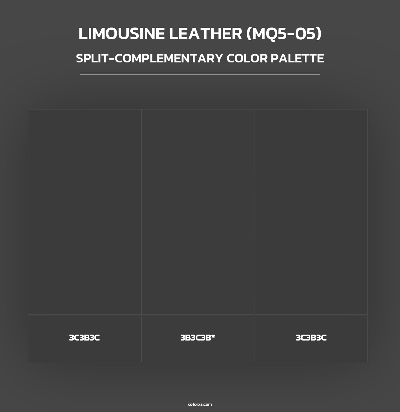 Limousine Leather (MQ5-05) - Split-Complementary Color Palette