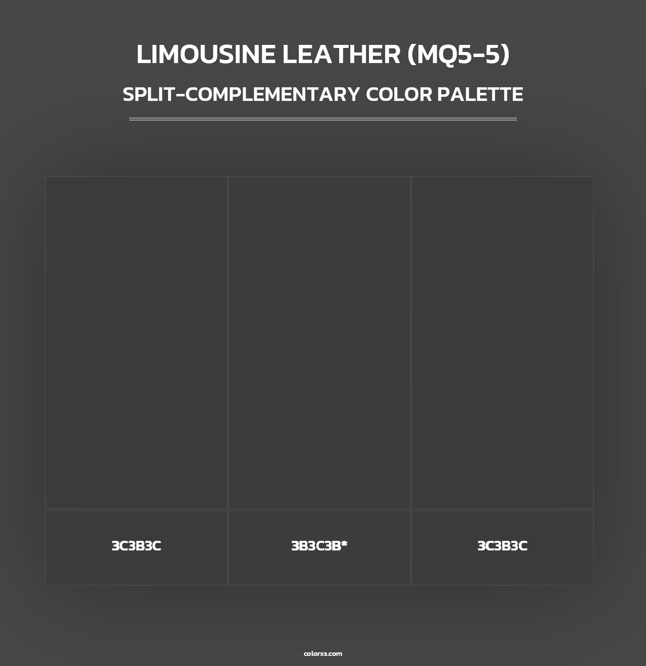 Limousine Leather (MQ5-5) - Split-Complementary Color Palette