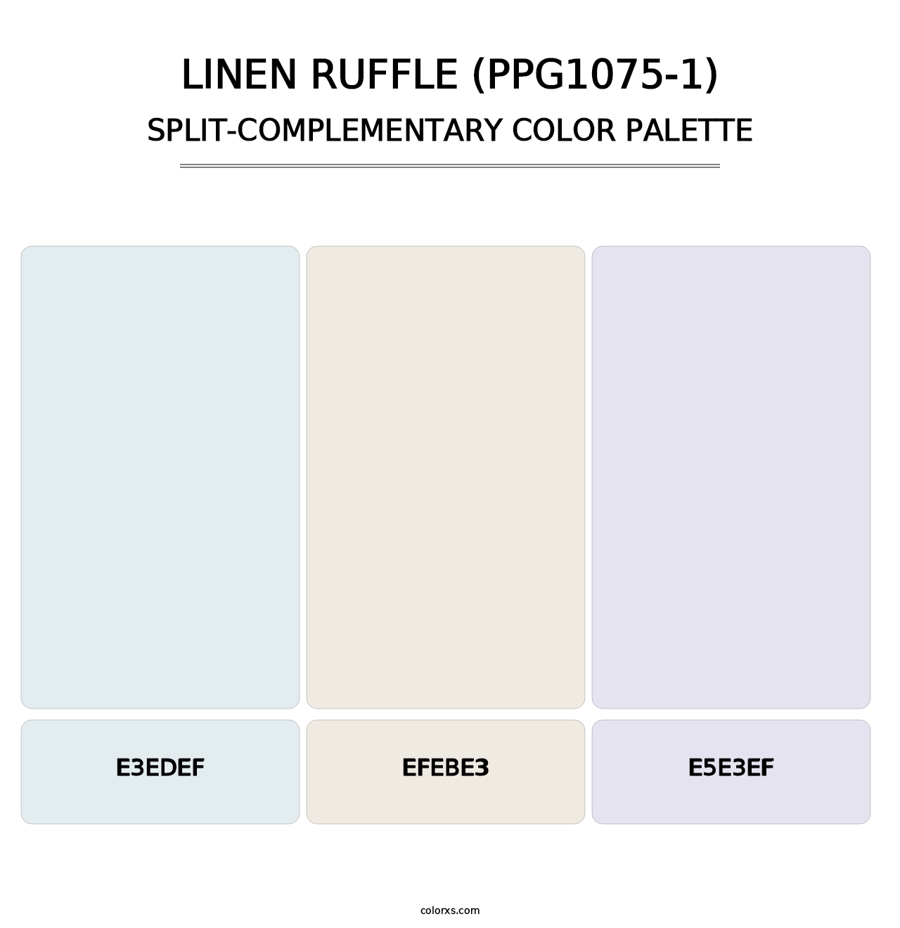 Linen Ruffle (PPG1075-1) - Split-Complementary Color Palette