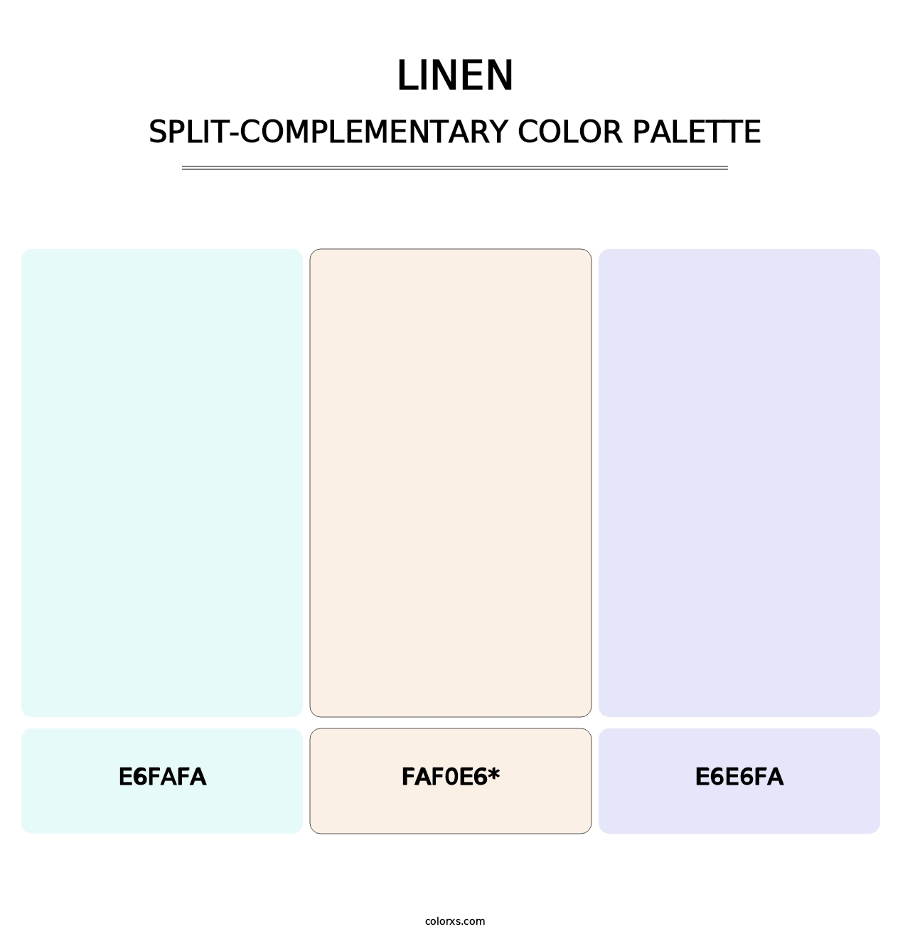Linen - Split-Complementary Color Palette