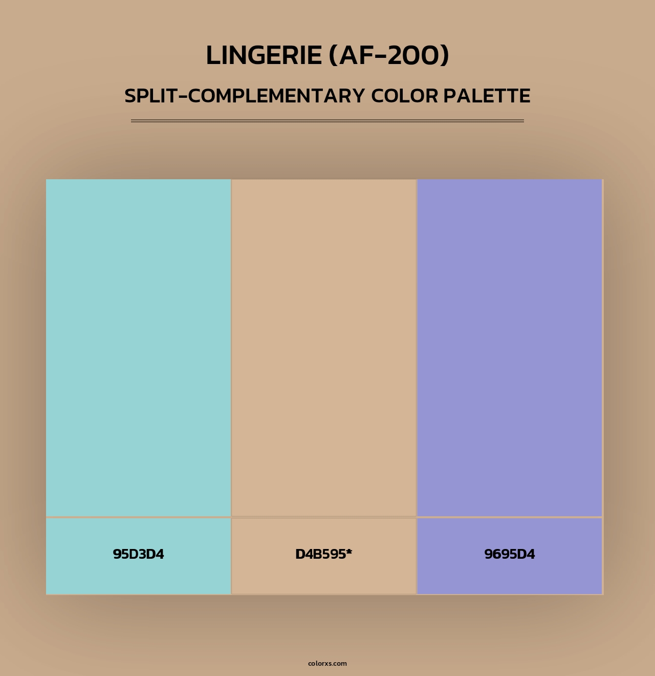Lingerie (AF-200) - Split-Complementary Color Palette