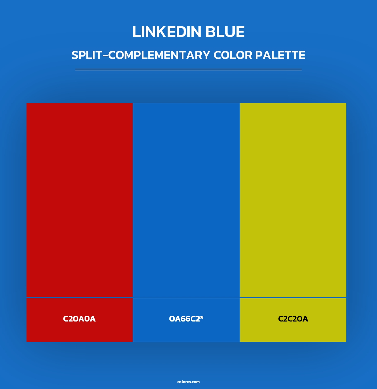 Linkedin Blue - Split-Complementary Color Palette